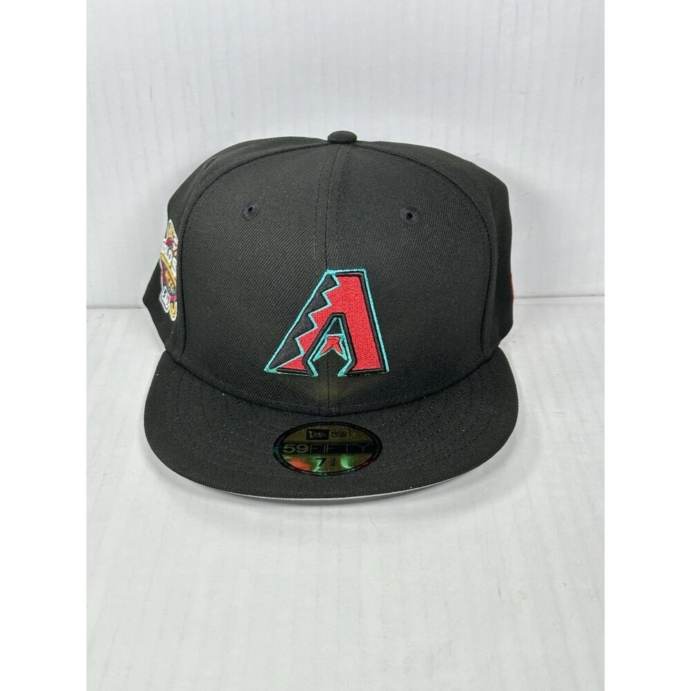Size 7 3/4 New Era Arizona Diamondbacks 59FIFTY Fitted MLB Hat Cap Side Patch